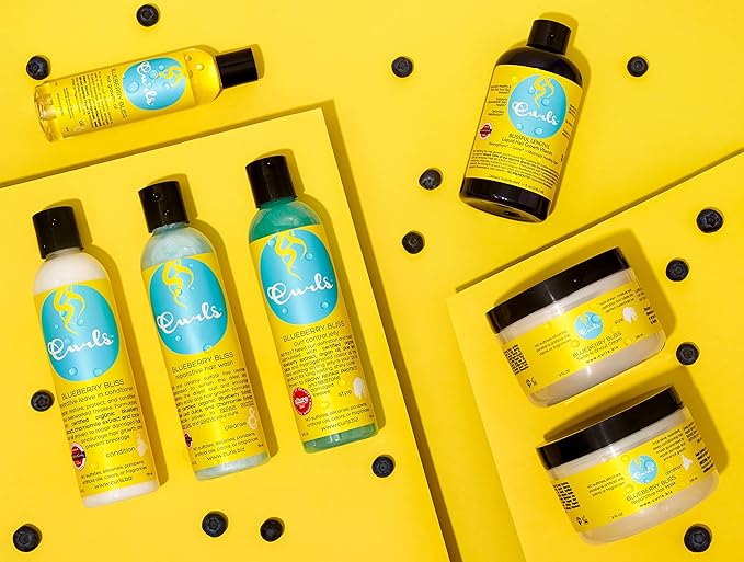 Curls Blueberry Bliss Reparative Hair Mask - 8 fl oz, Deep Conditioning, Repair, Protect, Restore, Detangle and Moisturize, For All Types