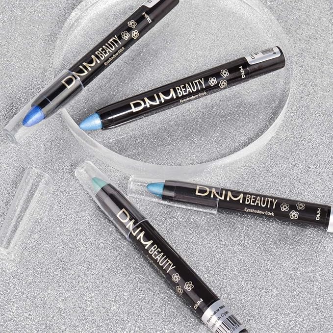 evpct Royal Blue Shimmer Cream Eye Shadow Brightener Sticks Set for Eyes, Blue Shimmery Matte Pencil Eye shadow Applicator Stick Pen Palette Makeup Waterproof sombras en crema para ojos 13#