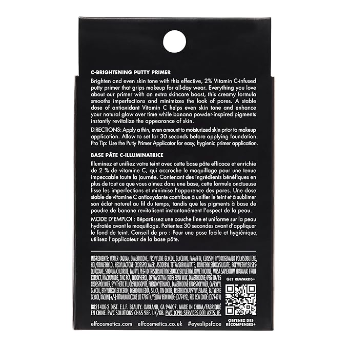 e.l.f. C-Brightening Putty Primer, Makeup Primer For Brightening