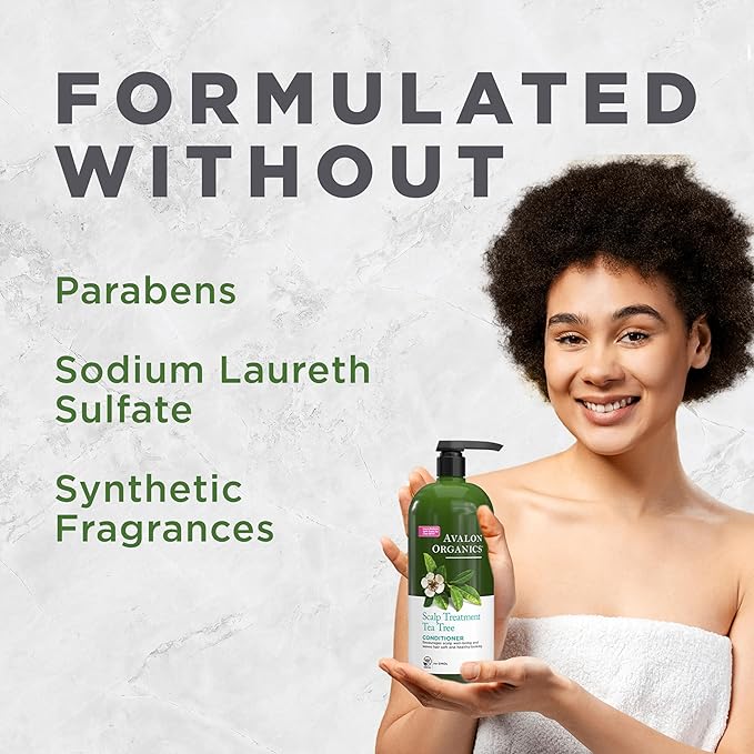 Avalon Organics Conditioner Scalp Treatment Tea Tree, 32 oz