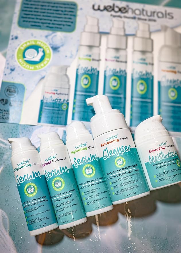 WEBE Hydration Snail Mucin Moisturizer β Advanced Anti-Aging Cream with Hyaluronic Acid, Retinol & Peptides | Deeply Hydrating, Firming & Rejuvenating Face Cream for Radiant, Healthy Skin