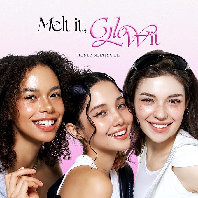 Nature Republic HONEY MELTING LIP GLITTER (13 AURORA) SOFT LIP STICK Hydrating Gloss, Moisturizing balms, Shine Glimmer Finish, Shimmery-Sheer tint, korean make up