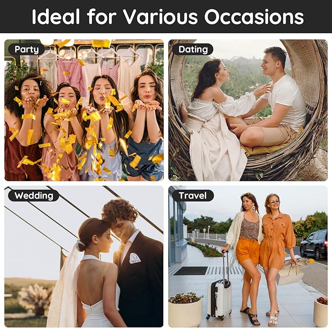 Segbeauty Portable Mini Perfume Atomizer Bottle, 5pcs Empty Refillable Cologne Spray Bottles, 10ML Small Travel Glass Perfume Bottle Fine Mist Sprayer Scent Pump Case for Cologne Fragrance