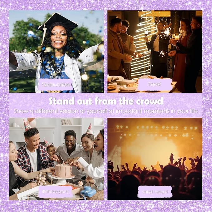 Yosca Highlighter Powder Spray, 20ML Cosmetic Grade Shimmer Powder Diamond Glitter Spray Sparkle Highlighter Makeup Festival Concert Accessorise for Rave Clothes Hair Face Nail Art - Silver Dust