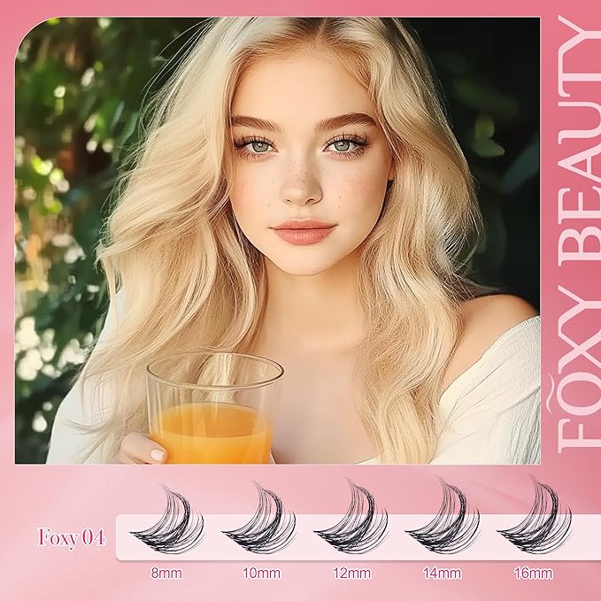 Lash Clusters - Lash Clusters Kit Mix Manga Lases 360pcs Eyelash Clusters Spiky Lases Clusters DIY at Home No Glue Included