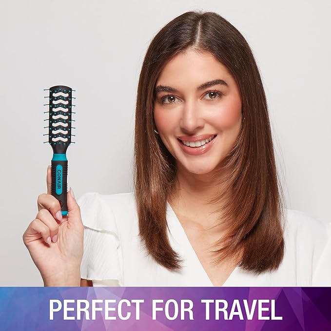 Conair Styling Essentials Brush Set, Full-Size and Mid-Size Vent, Value Pack