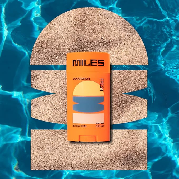 Miles Kids Deodorant for Boys and Girls - Aluminum Free Deodorant for Kids and Teens, Natural, Hypoallergenic, Made in USA - Fresh Scent - 2-Pack