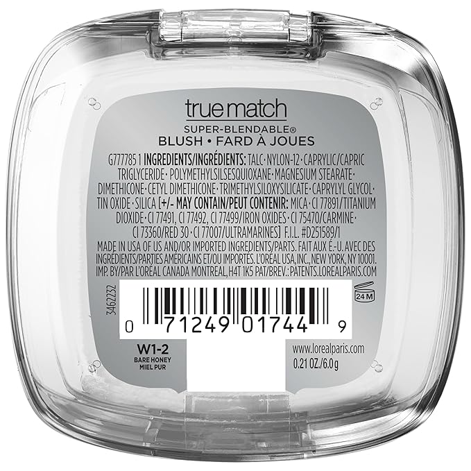 L'Oreal Paris True Match Super-Blendable Powder Blush, Bare Honey, 0.21 Oz (Packaging May Vary)