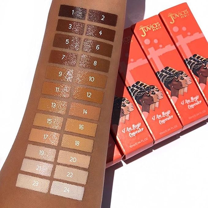 Juvia's Place I Am Magic Liquid Concealer J8 - Deep Dark w/Warm Undertone / 0.34 fl oz, Full Coverage Concealer, Makeup Concealer, Hydrating Concealer, Waterproof Concealer, Long Wear Concealer