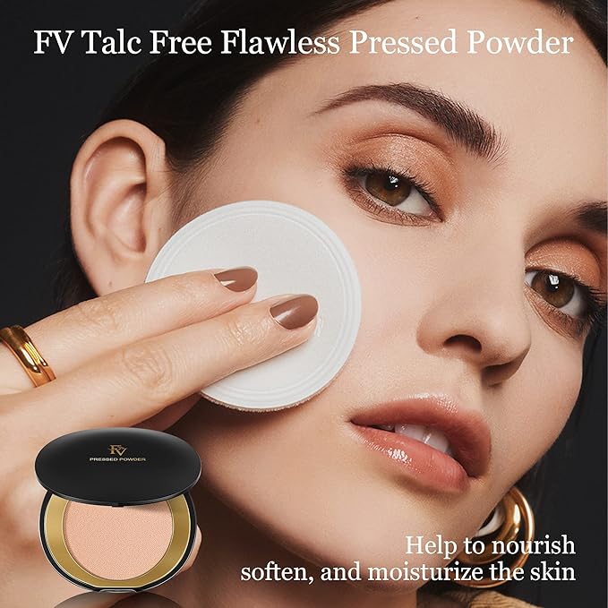 FV Matte Finish Pressed Powder, Long-Lasting, Lightweight, Oil-Control, 0.28 Oz