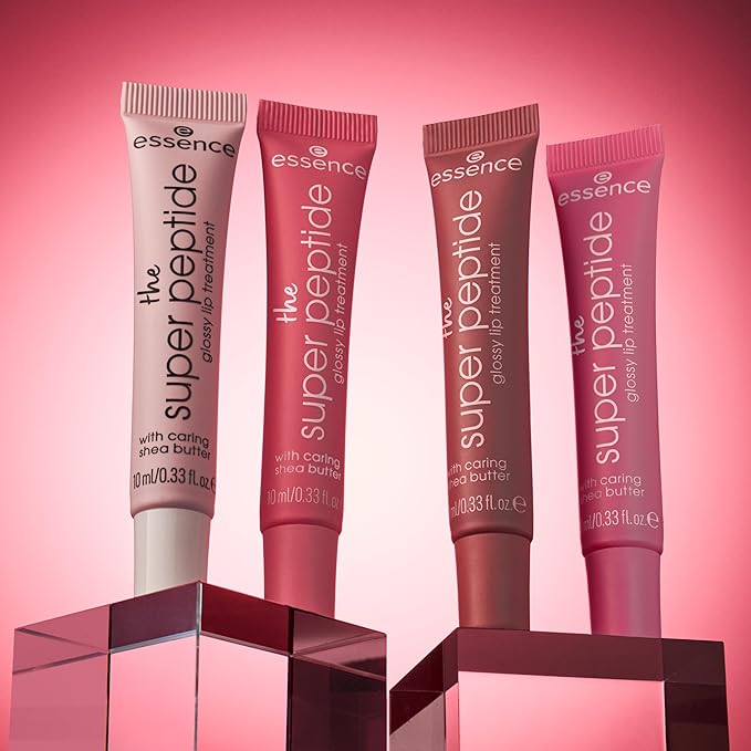 essence | The Super Peptide Glossy Lip Treatment | Hydrating, Nourishing and Non-Sticky | Vegan, Gluten Free and Cruelty Free (02 |Pinkified!)