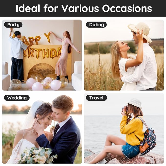 Segbeauty Perfume Travel Refillable, 5pcs 0.34 oz Portable Perfume Bottle, Empty Glass Sprayer Perfume Replacement Bottles for Travel Scent Toiletries Pump Bottle