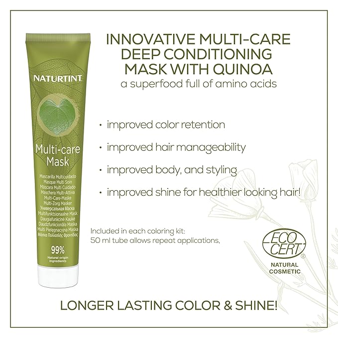 Naturtint 4N Natural Chestnut Permanent Hair Color (Pack of 1), Ammonia Free, Vegan, Cruelty Free, up to 100% Gray Coverage, Long Lasting Results (Packaging may vary)