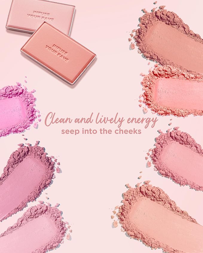 HOLIKA HOLIKA Infusing Blush with Brush - Lightweight, Smooth, Blendable Cheek Blusher, Sebum-Control, Natural Pore Coverage, Built-In Brush, Long-Lasting Pigment for Romantic Mood (05 SIMOON)