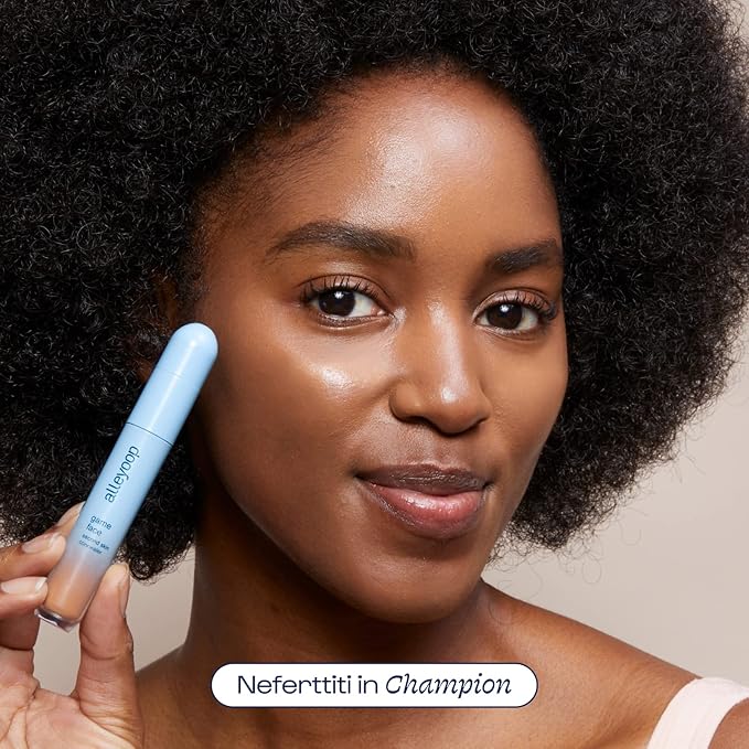 Alleyoop Game Face Concealer Makeup, Lightweight to Medium Buildable Coverage Under Eye Concealer, For Blemishes, Crease-proof and Hydrating with Aloe Stem Cell, Smooth Second Skin Finish - Champion