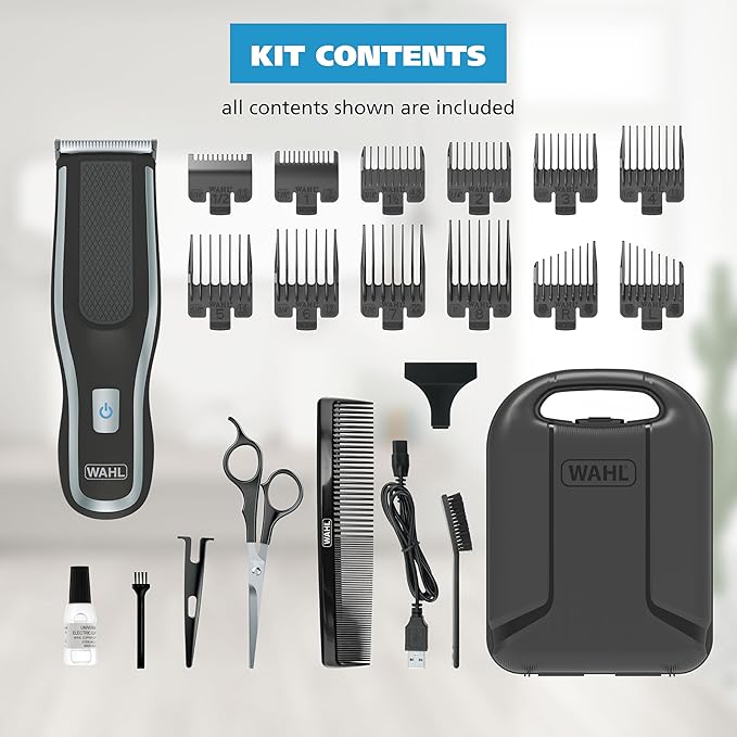 Wahl Clipper Self-Haircut Pro Lithium Ion Cordless Hair Clippers, Easy to Use Self Haircutting Kit Designed for DIY Haircuts – Model 3026122