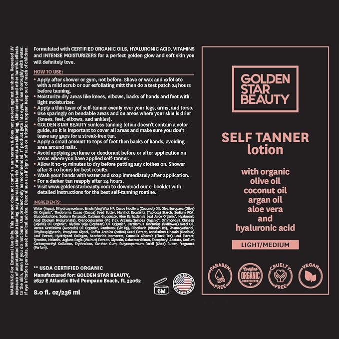 Self Tanner with Tanning Mitt -