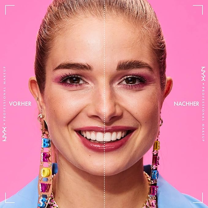 NYX PROFESSIONAL MAKEUP Plump Right Back Plumping Serum & Primer, With Hyaluronic Acid & The Brow Glue, Extreme Hold Eyebrow Gel - Clear