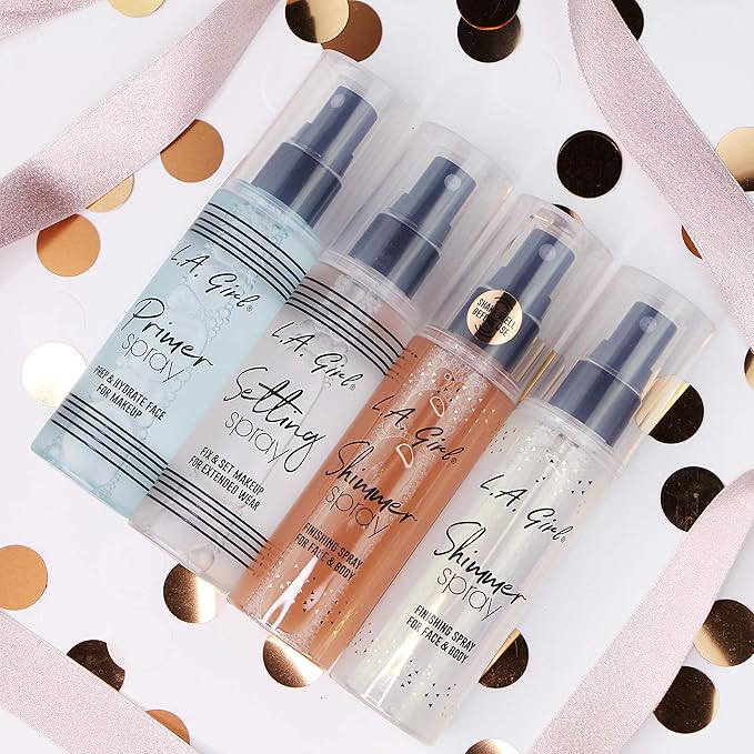 L.A. Girl Shimmer Spray Rose Gold, 2.7 Fl Oz (Pack of 3)