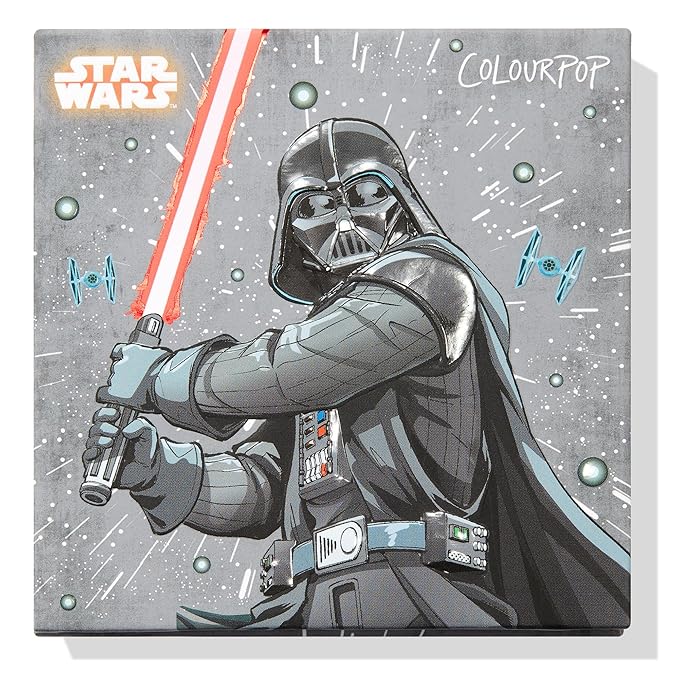 ColourPop x Star Wars Makeup Palette - Shadow Palette with Matte, Metallic, Matte Sparkle & Glitter Finishes - High-Pigment Makeup with a Long-Wearing Formula - Darth Vader (0.3 oz)