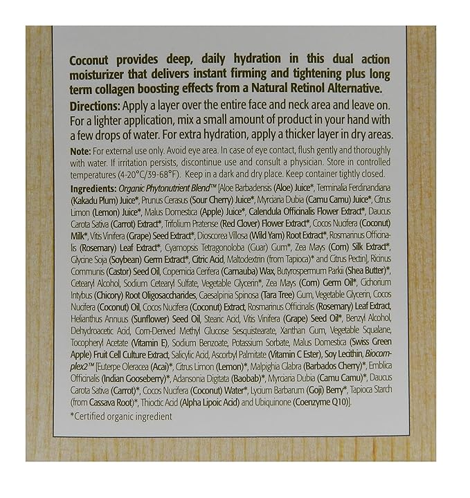 Eminence Organics Coconut Age Corrective Moisturizer, 2 Ounce