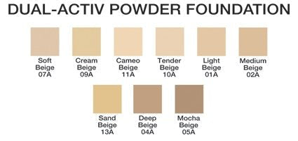 Jolie Dual-Activ Matte Finish Pressed Powder Foundation (Cream Beige)