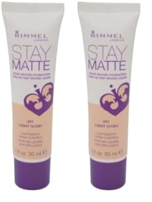 Rimmel Stay Matte Foundation, Light Ivory, 1 Fluid of 2)