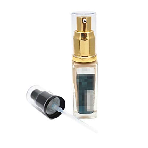 2Pack Foundation Pump Compatible with Maybelline Fit Me Liquid Foundation Makeup (Gold+Black)