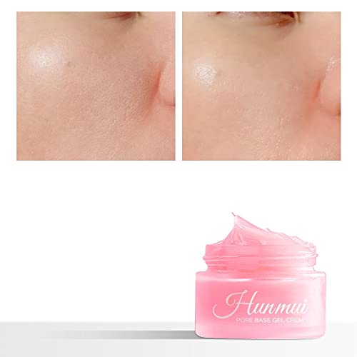 2Pcs Hunmui face primer pore base gel cream，Magical perfecting base face primer under foundation Anti-Aging WrinklesShrink Pore Remove Fine LinesExfoliatingAnti-Oxidation