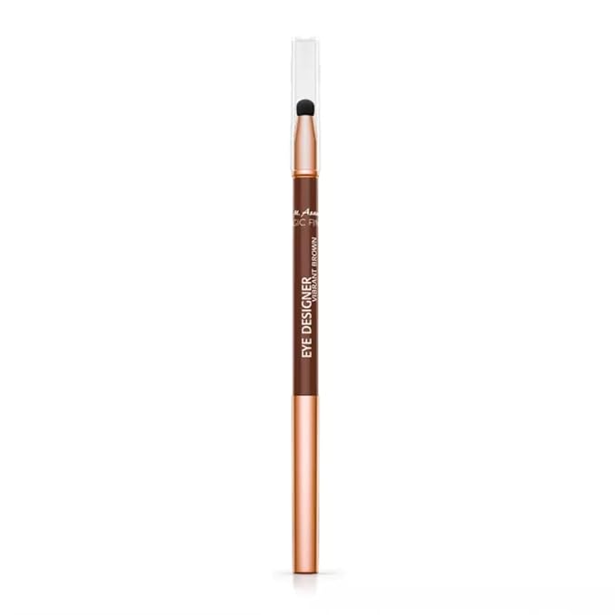 M. Asam MAGIC FINISH EYE DESIGNER Vibrant Brown - waterproof eyeliner for a long-lasting & color-intensive result with integrated sponge for easy blending, eye make-up, 0.01 Oz
