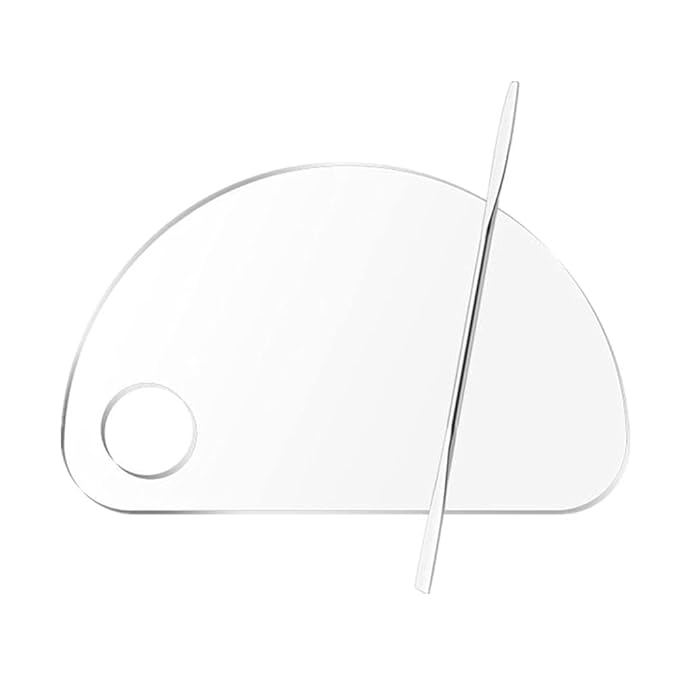 Set of 2 Semicircle Acrylic Makeup Palette