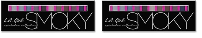 L.A. Girl Beauty Brick Eyeshadow Collection, Smoky GES332A (Pack of 2)