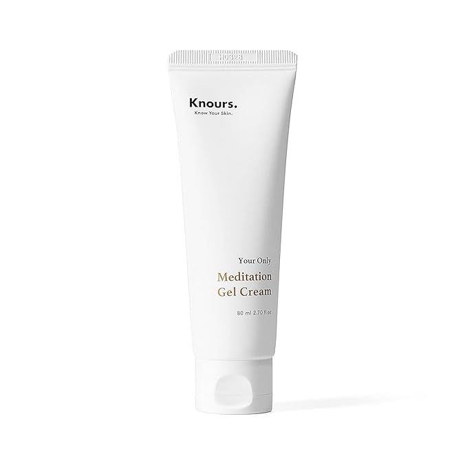 Knours. Light Weight Water Based Gel Moisturizer, Vegan Peppermint Squalane & Ceramide NP Hydrating Soothing Cooling (80ml 2.7 fl oz.)