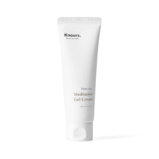 Knours. Light Weight Water Based Gel Moisturizer, Vegan Peppermint Squalane & Ceramide NP Hydrating Soothing Cooling (80ml 2.7 fl oz.)