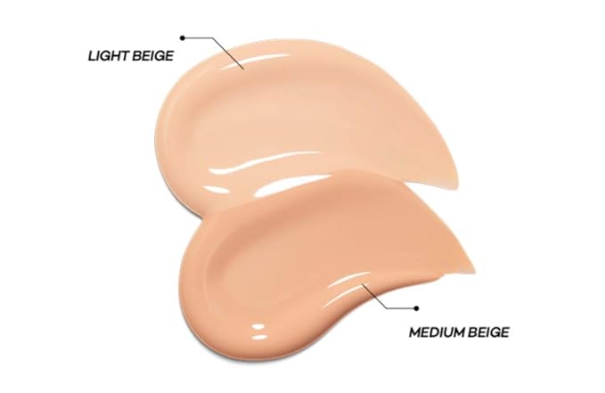 GIVERNY Milchak Cover Foundation Cushion with Refill #21 Light Beige - Moist Finish for All Skin Types - Flawless Coverage Face Makeup - Lightweight Formula for Satin Glass Texture, 0.4oz x 2