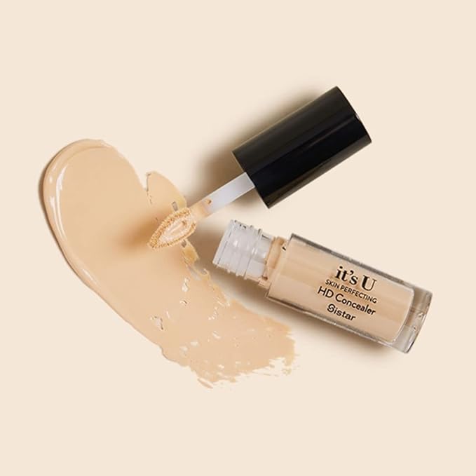 Sistar it's U Skin Perfecting HD Concealer Full Coverage Lightweight Long Lasting Correcting Liquid Contour Cover Masker Makeup 5 ml / 0.17 fl. oz (Truffle)
