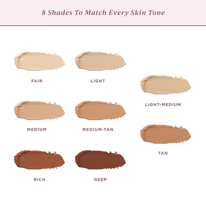 Foundation for Light to Full Coverage - Mousse Liquid Makeup Foundation for Uneven Skin Tone - Diverse Skin Types Mature, Dry, Oily - Oil-free, Cruelty-free (Fair)
