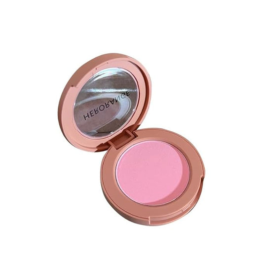 Powder Blush Face Makeup,Lightweight,Smooth,Blendable,Fade and Transfer-Resistant Baked Blush,Effortless Matte Natural Finish,Vegan & Cruelty-Free (1# Apricot Pink, One Size)