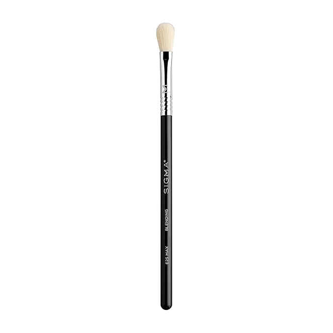Sigma Beauty Professional E25 Max Eyeshadow Blending Brush – Professional Eyeshadow Brush for Seamless Eyeshadow Blending, Softens Dramatic Edges & Harsh Lines for a Well Blended Effect (1 Brush)