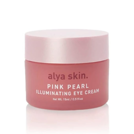 Pink Pearl Illuminating Eye Cream | Minimizes Dark Circles | With Tasmanian Sea Kelp, Aloe Vera, Strawberry Gum, Native Snowflower, and Caffeine | 0.53 Oz (15g)