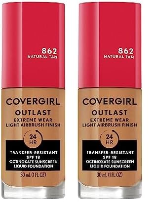 Covergirl Outlast Extreme Wear 3-in-1 Full Coverage Liquid of 2)