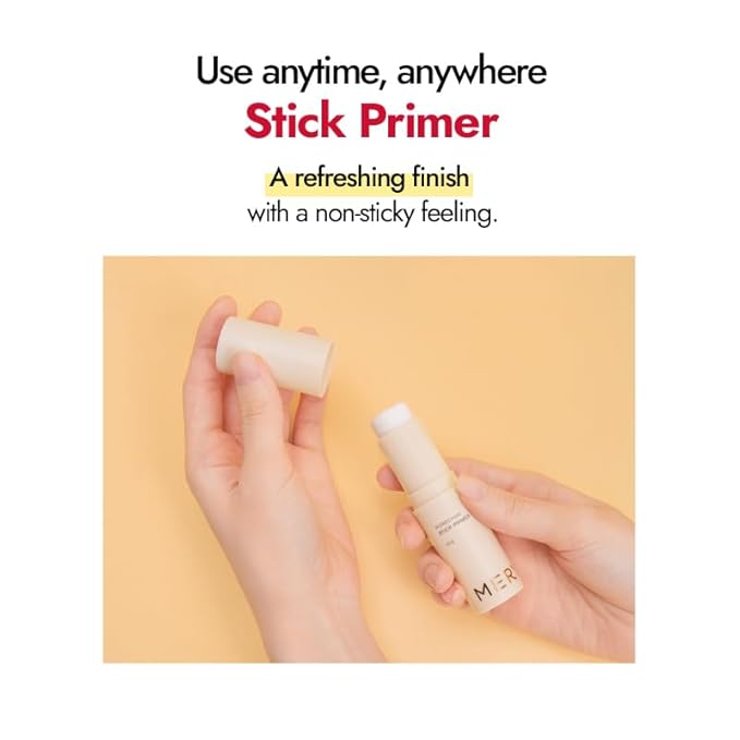 MERYTHOD PORE-CHAK Stick Primer Erasing Mattifying Hard Primer Stick, Filttered Effect, Easy Stick Type, Uneven&Pore Cover 0.4oz