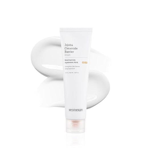 MEDITHERAPY Jojoba Ceramide Barrier Cream, Intensive Repair Cream, Long-Lasting Hydration, Boosts Skin Strength, EWG Green Grade, 3.38 fl.oz.