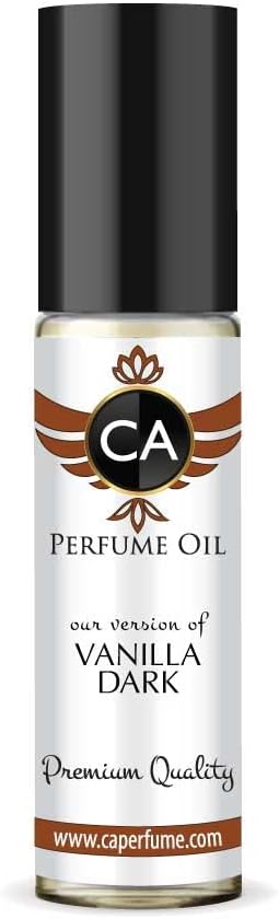 CA Perfume Impression of Emra Vanilla Dark For Women & Men Replica Fragrance Body Oil Dupes Alcohol-Free Essential Aromatherapy Sample Travel Size Concentrated Long Lasting Roll-On 0.3 Fl Oz/10ml