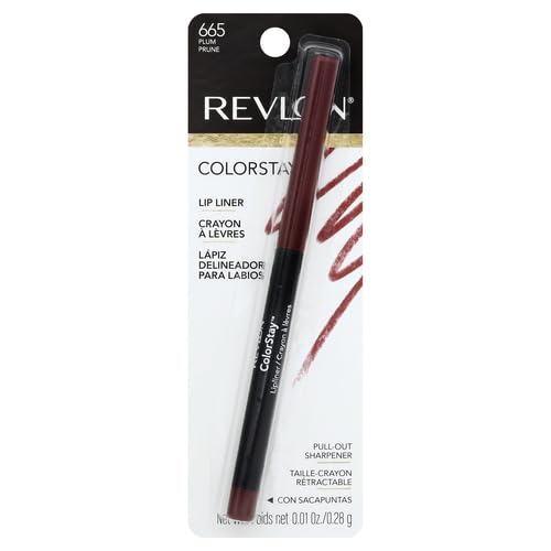 REVLON Lip Liner, Colorstay Lip Makeup with Built-in-Sharpener, Lip 01 oz