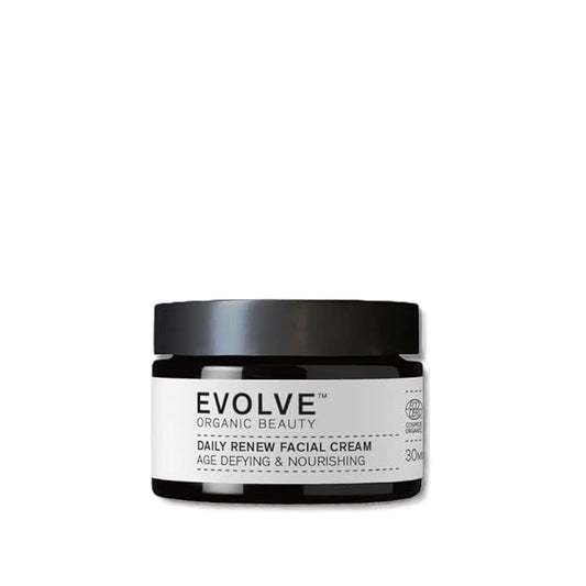 Evolve Organic Beauty - Natural Daily Renew Facial Cream | Small-Batch, Vegan Clean Beauty (1 oz | 30 mL) Packaging May Vary