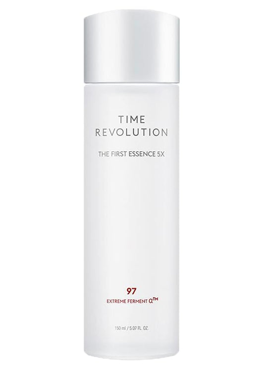 MISSHA Time Revolution The First Essence 5X (5th Gen) 5.07 Fl oz/ 150ml, Korean Face Essence, Facial Toner, Glass Skin, Hydrating Firming pH Balancing Toner for All Skin Types