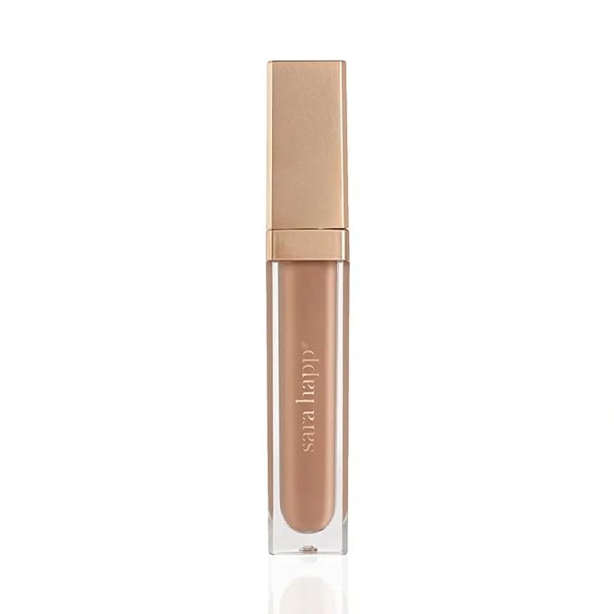 Sara Happ Nude Slip Luxe Gloss - High-Impact Shine & Long-Lasting Wear, Nourish, Hydrate, and Heal Your Lips, 0.21 fl. oz.