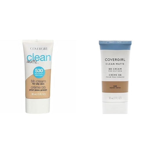 COVERGIRL Clean Matte BB Cream For Light & Oil-Free, 2-Pack