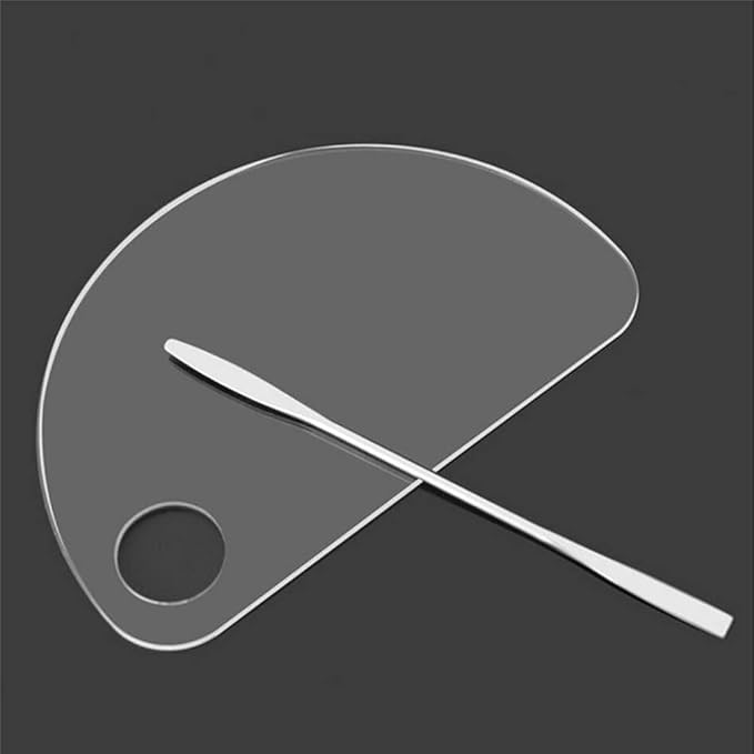 Set of 2 Semicircle Acrylic Makeup Palette